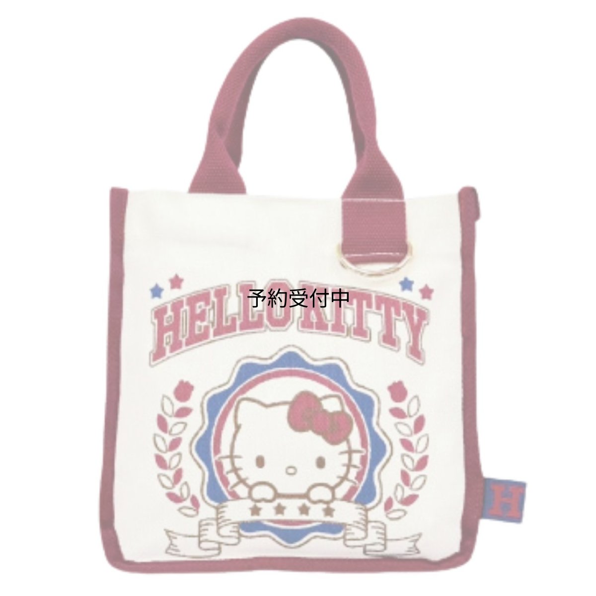 画像1: 畑山商事 ｓａｎｒｉｏ サンリオ 帆布スクエアトートバッグ ハローキティー 約Ｈ２３０ｘＷ２３０ｘＤ１２０ｍｍ ６４２０３９８２ (1)