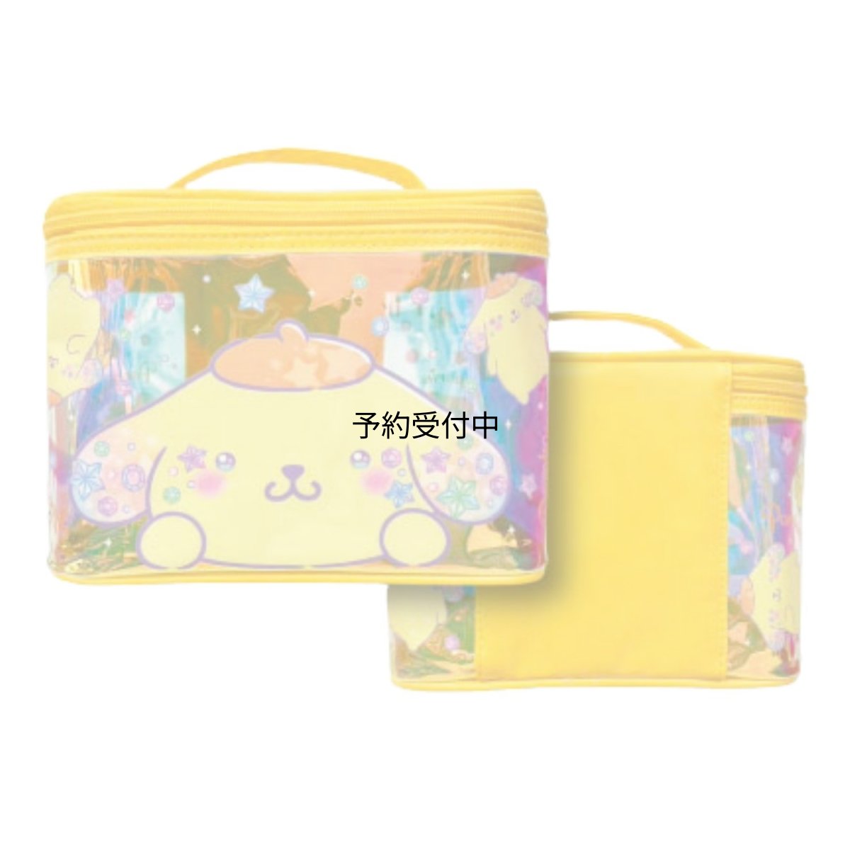 画像1: 畑山商事 サンリオ ｓａｎｒｉｏ バニティポーチ キラキラ ポムポムプリン 約Ｈ１５０ｘＷ２２０ｘＤ１５０ｍｍ ３４２０４０２２ (1)
