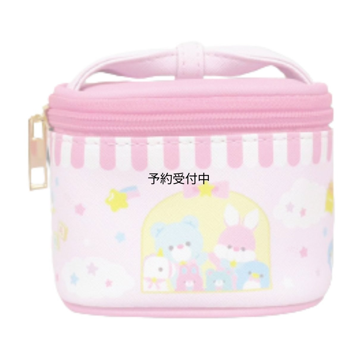 画像1: 畑山商事 ミニミニバニティポーチ アニアール ピンク 約Ｈ８０ｘＷ１０５ｘＤ８５ｍｍ ３４２０４０５０ (1)