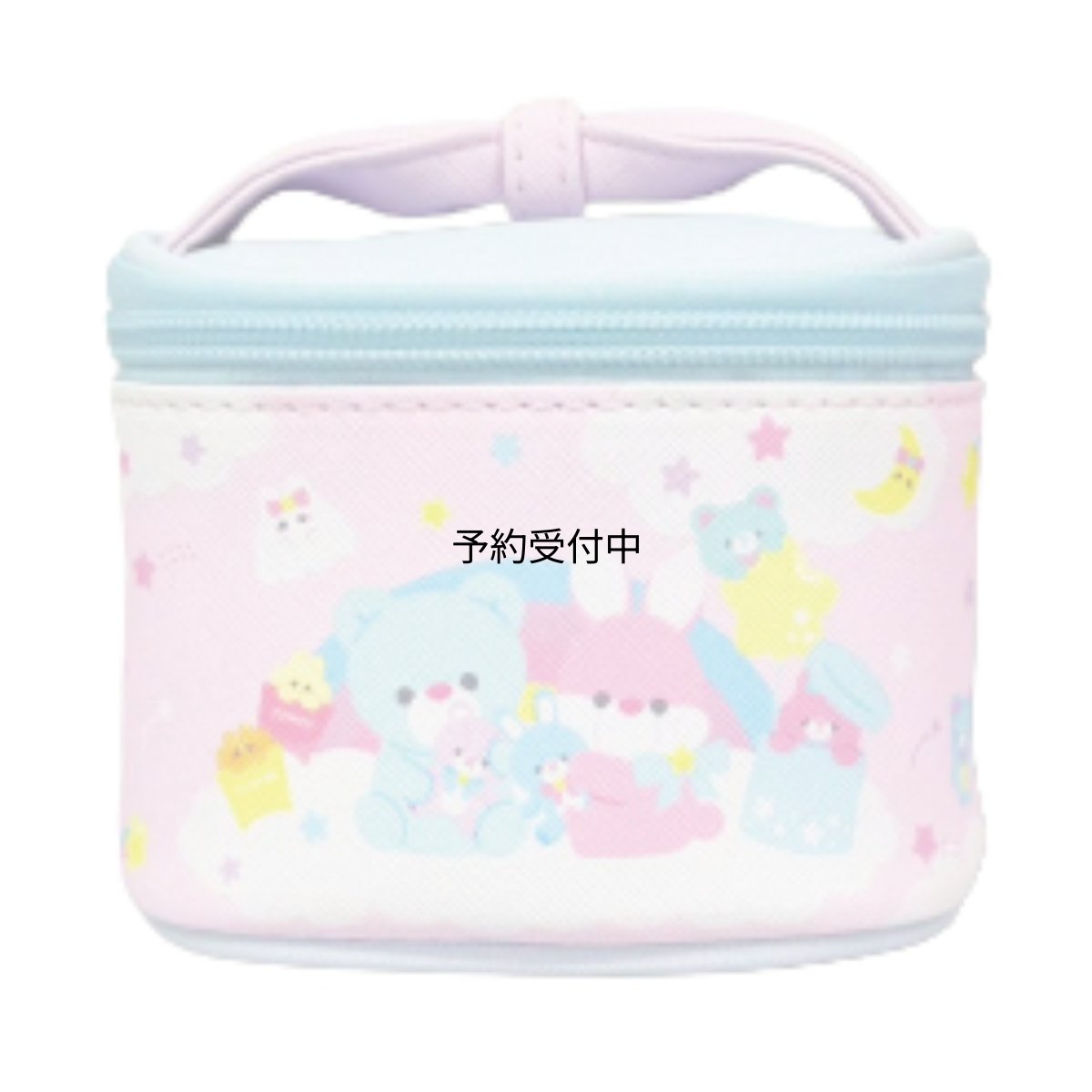 画像1: 畑山商事 ミニミニバニティポーチ アニアール ブルー 約Ｈ８０ｘＷ１０５ｘＤ８５ｍｍ ３４２０４０５１ (1)