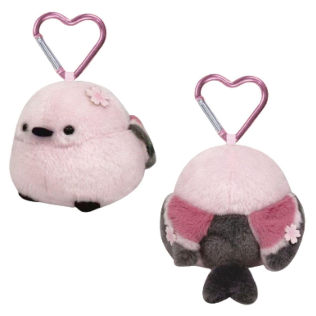 画像1: 畑山商事 ぬいぐるみ マスコット シマエナガ ピンク 約全長８．５ｃｍ ６３１０４１６９ (1)