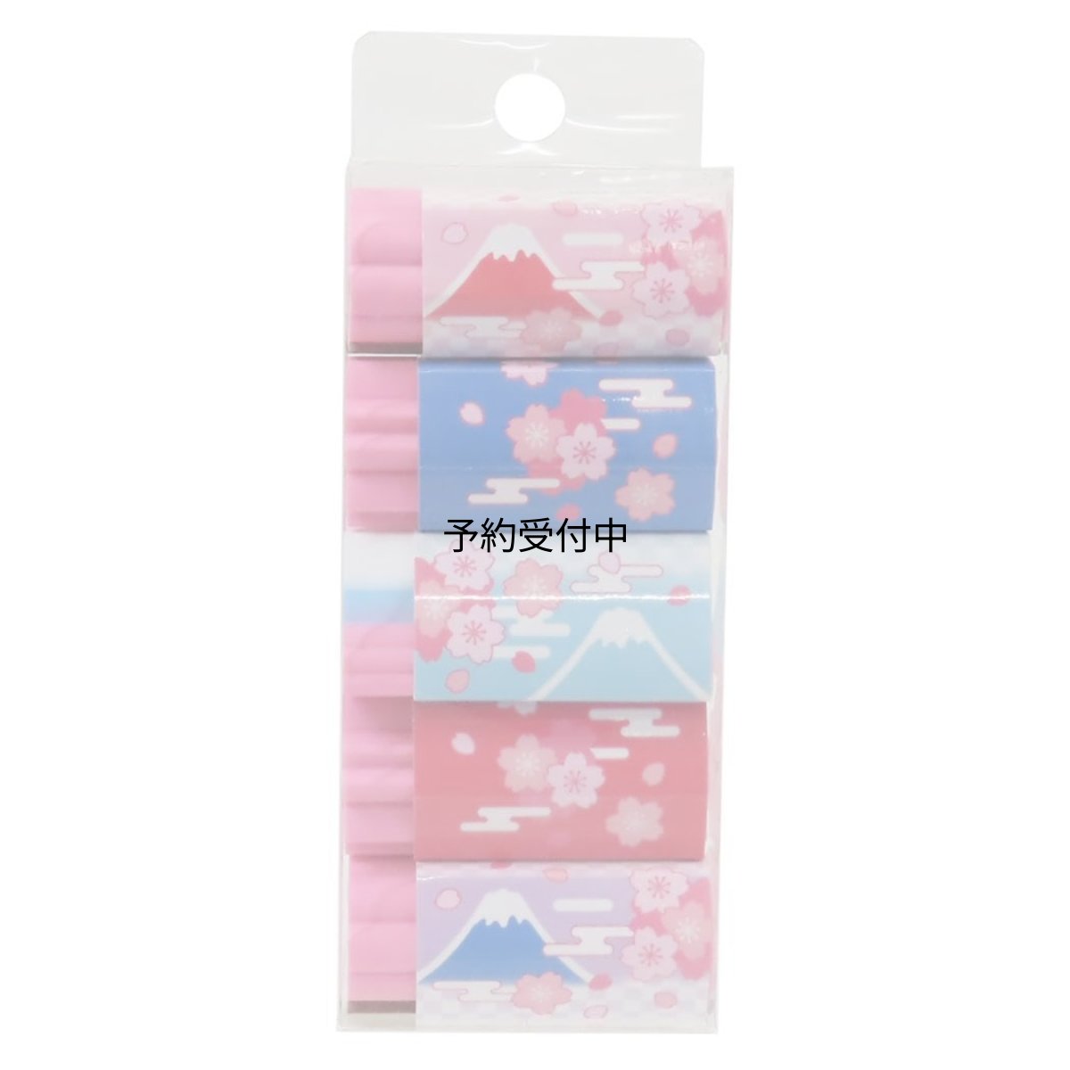 画像1: ｆｕｎｂｏｘ（ファンボックス） 押し出し消しゴムセット 桜 ７５０２０５０１ (1)