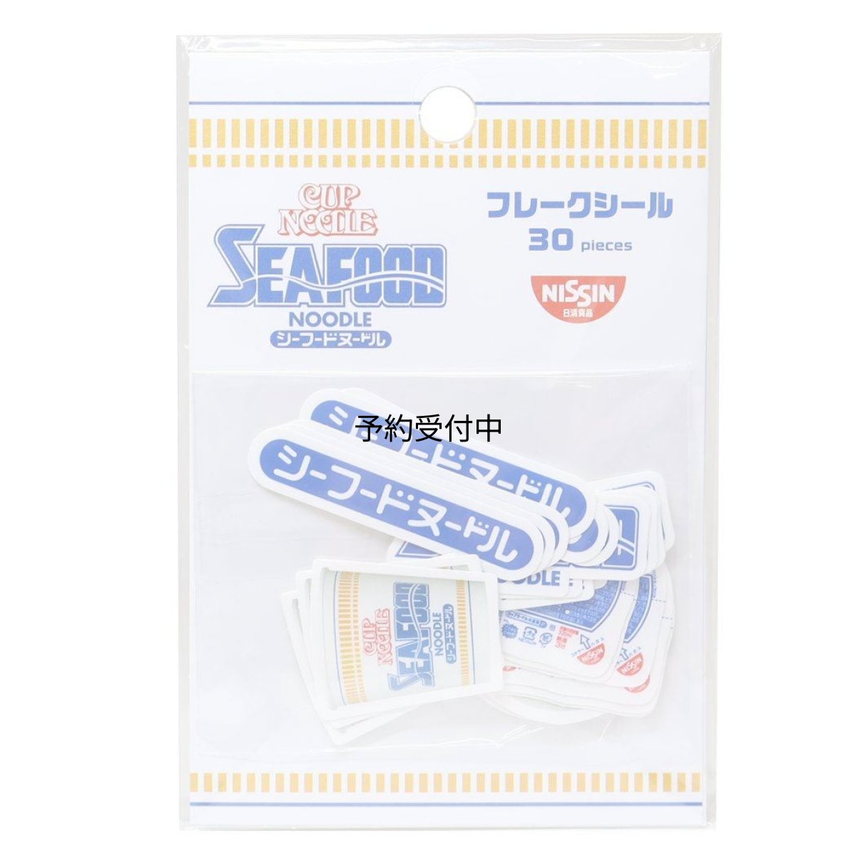 画像1: カップヌードル ＣＵＰＮＯＯＤＬＥダイカットシールフレークシール シーフードヌードル (1)