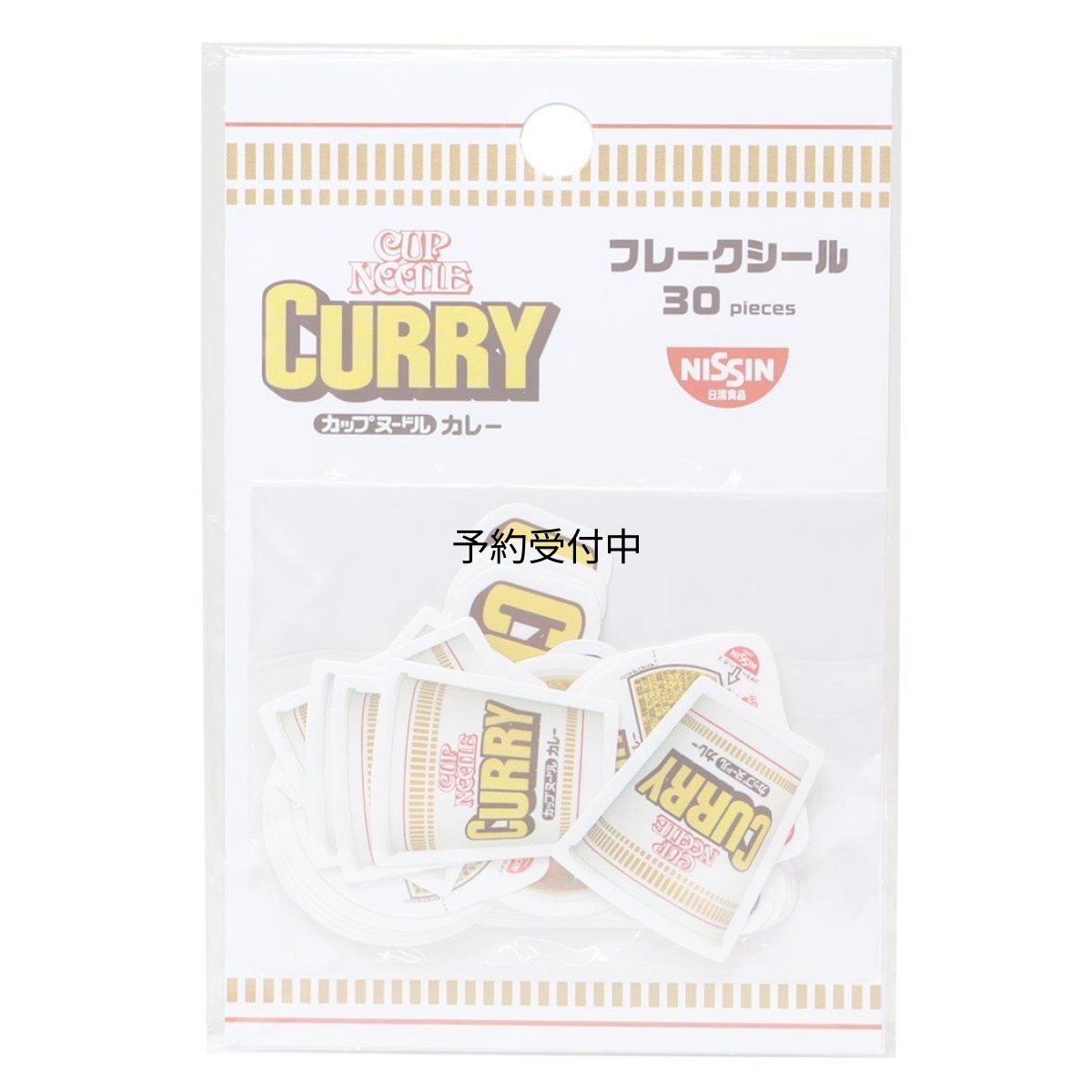 画像1: カップヌードル ＣＵＰＮＯＯＤＬＥダイカットシールフレークシール カレーヌードル (1)
