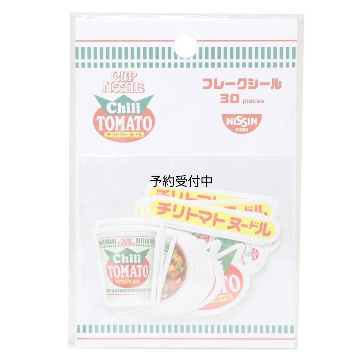 画像1: カップヌードル ＣＵＰＮＯＯＤＬＥダイカットシールフレークシール チリトマトヌードル (1)